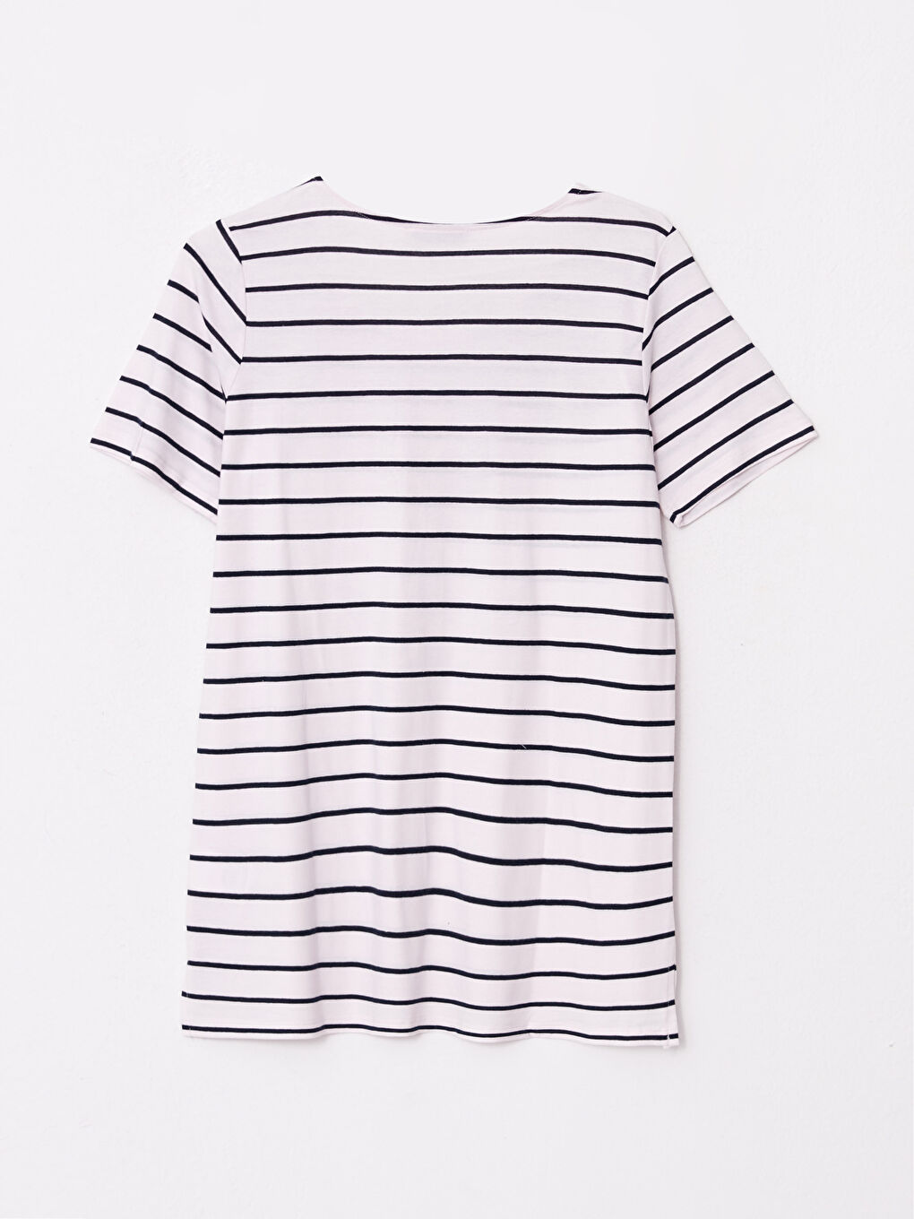 LCW Grace Crew Neck Striped Short Sleeve Women's T-Shirt -S2BT79Z8-LGS