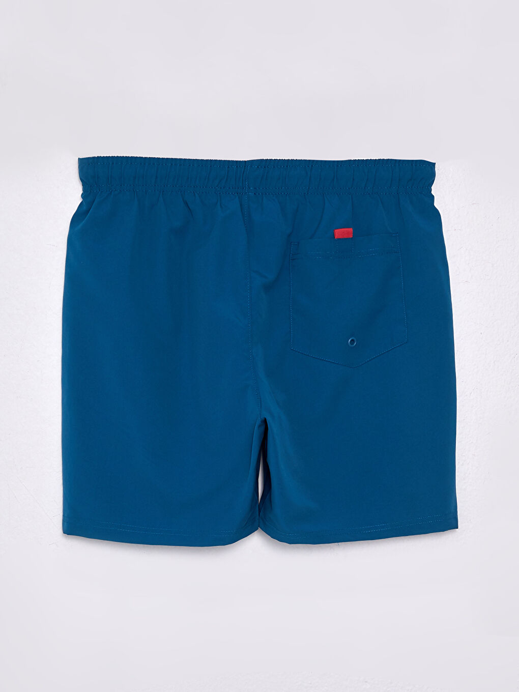 Petrol Kısa Boy Nakışlı Erkek Deniz Şortu-6