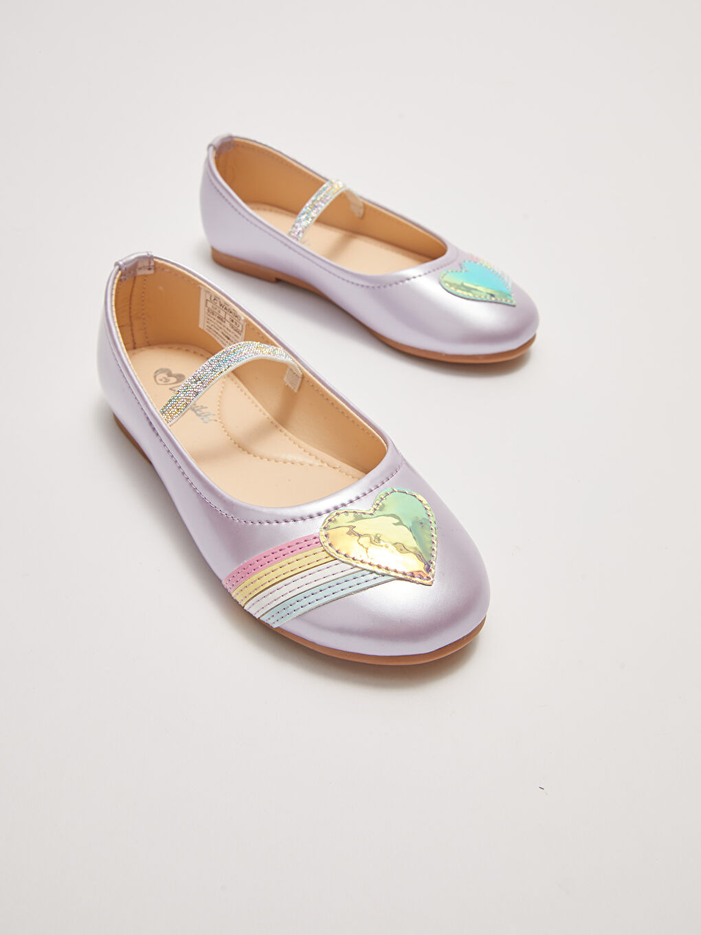 Ballerines Fille avec Appliqué Aspect Cuir-3