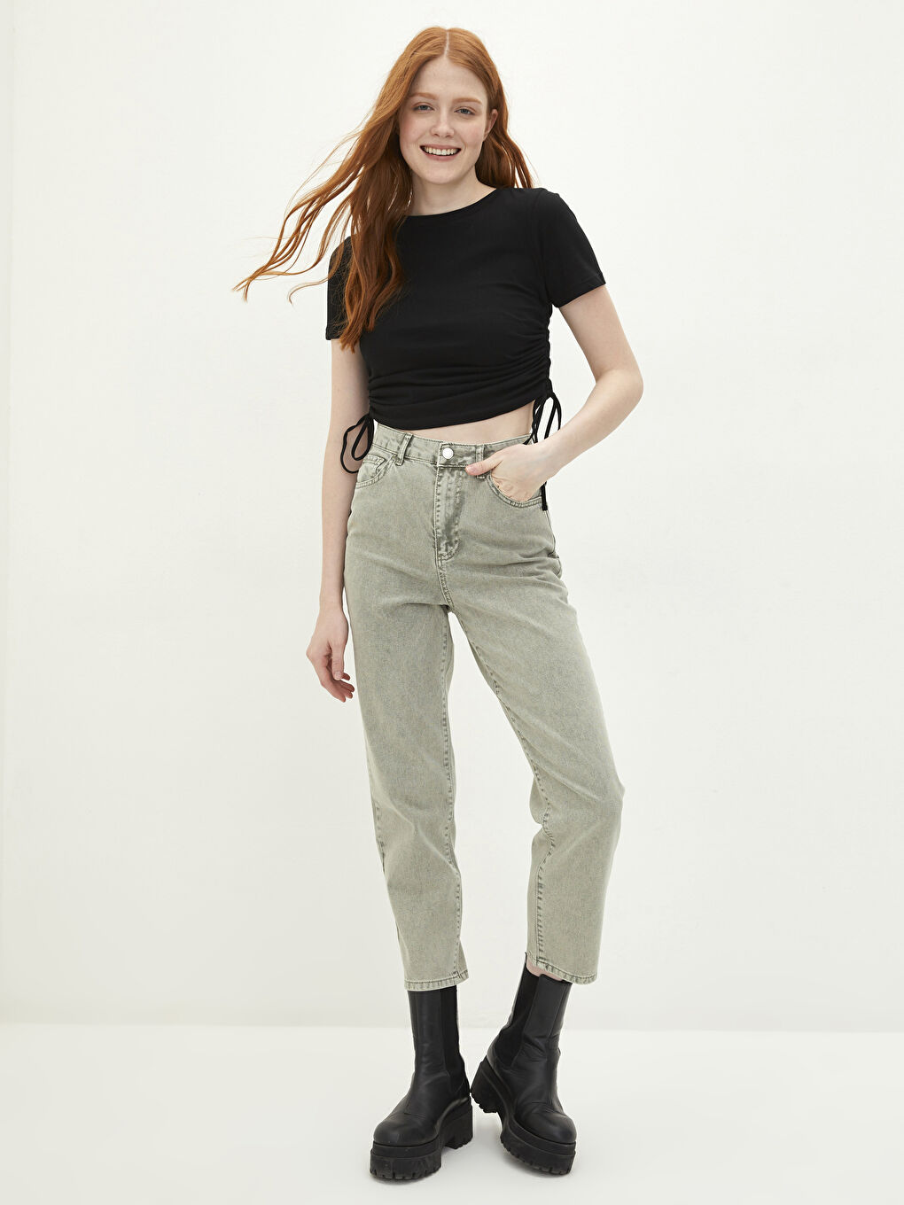 High Waist Standard Fit Pocket Detailed Women's Rodeo Jeans-1