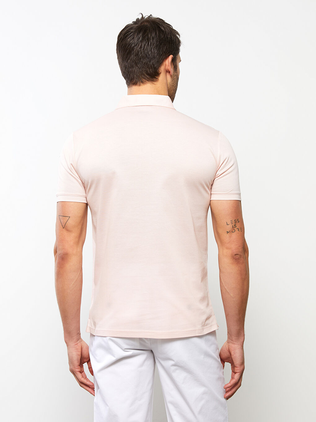 Polo Neck Short Sleeve Pique Men's T-Shirt-4