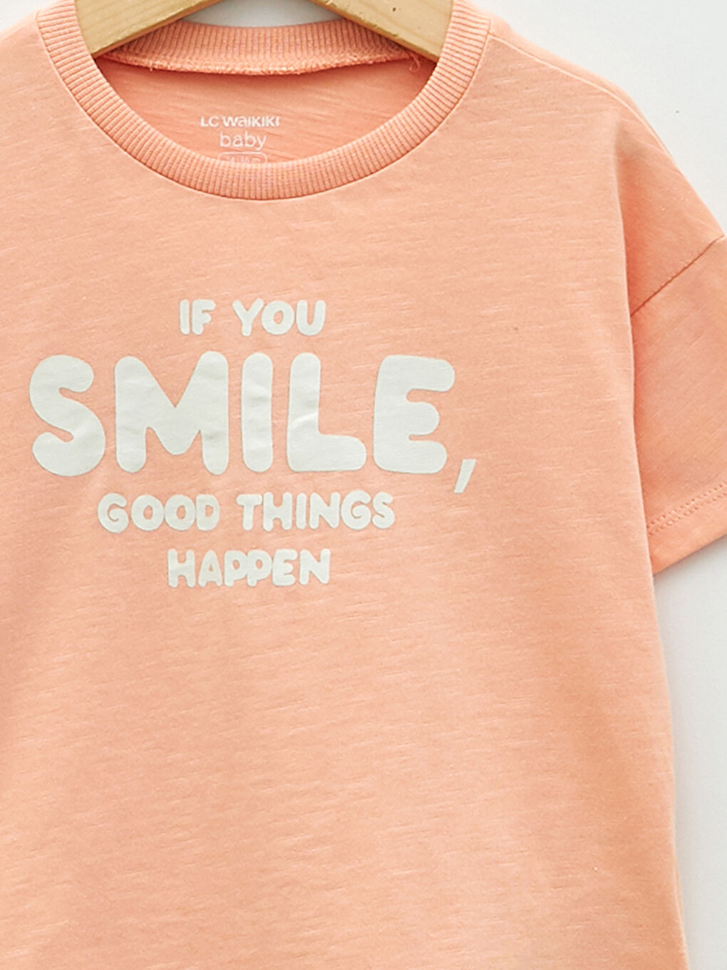 Rundhalsausschnitt Kurzarm Bedrucktes Baumwoll-Baby-Jungen-T-Shirt-2