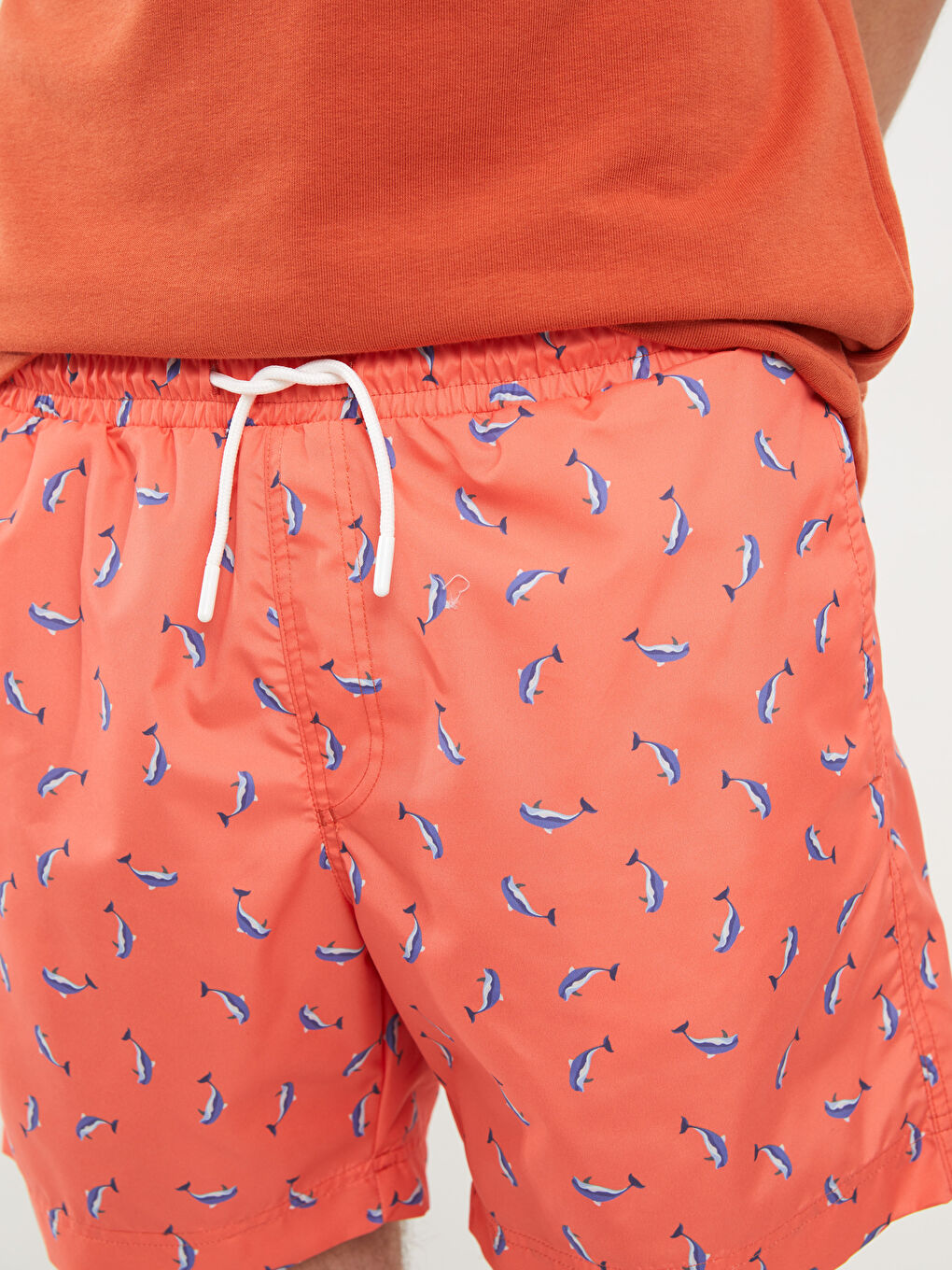 Knee-Length Boy Patterned Men's Swim Shorts -S2BU51Z8-SDN