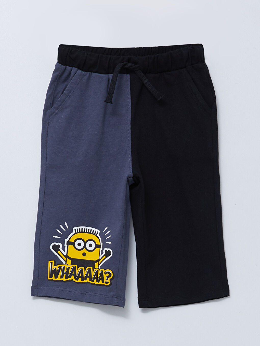 Siyah Beli Lastikli Minions Baskılı Erkek Çocuk Roller