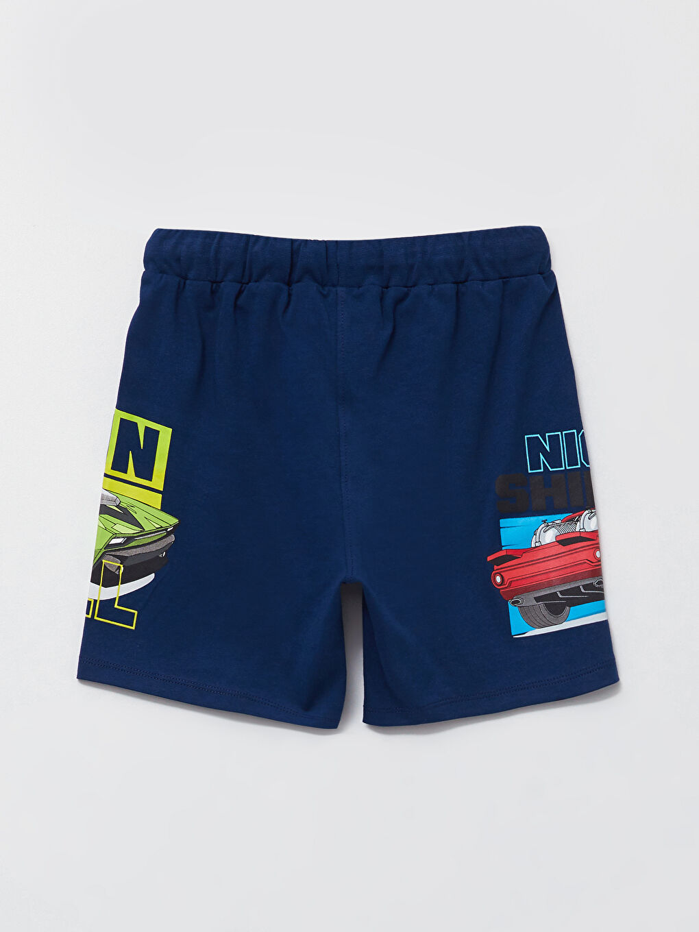 Kırmızı Bisiklet Yaka Hotwheels Baskılı Kısa Kollu Erkek Çocuk Tişört ve Şort-4