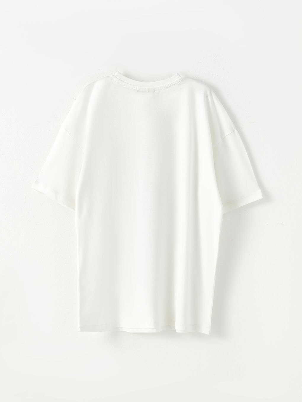 Crew Neck Printed Short Sleeve Cotton Girl T-shirt-1