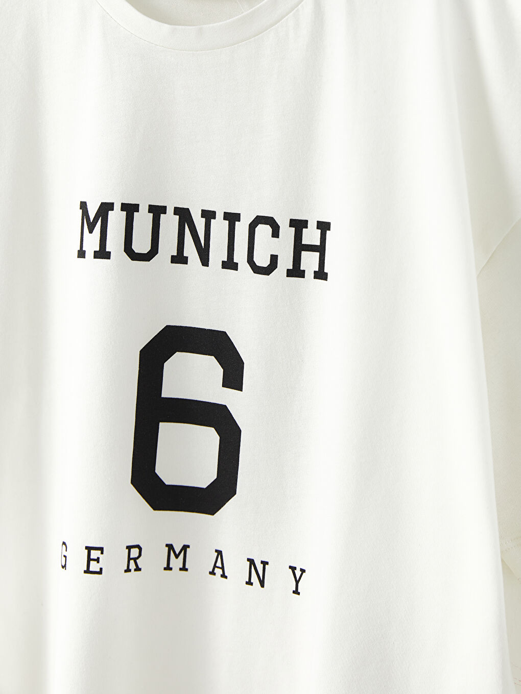 Crew Neck Printed Short Sleeve Cotton Girl T-shirt-2