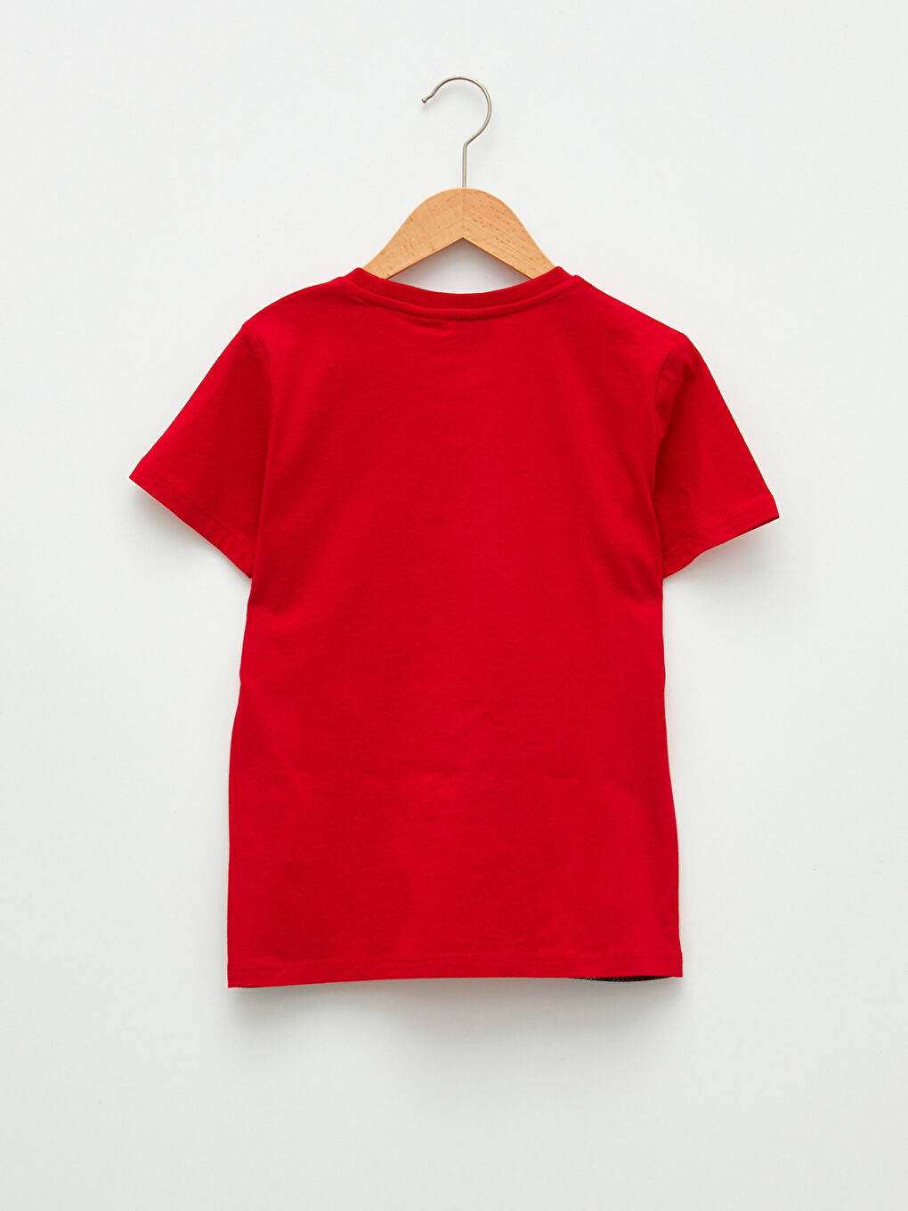 Kırmızı Bisiklet Yaka Liverpool Baskılı Kısa Kollu Erkek Çocuk Tişört-1