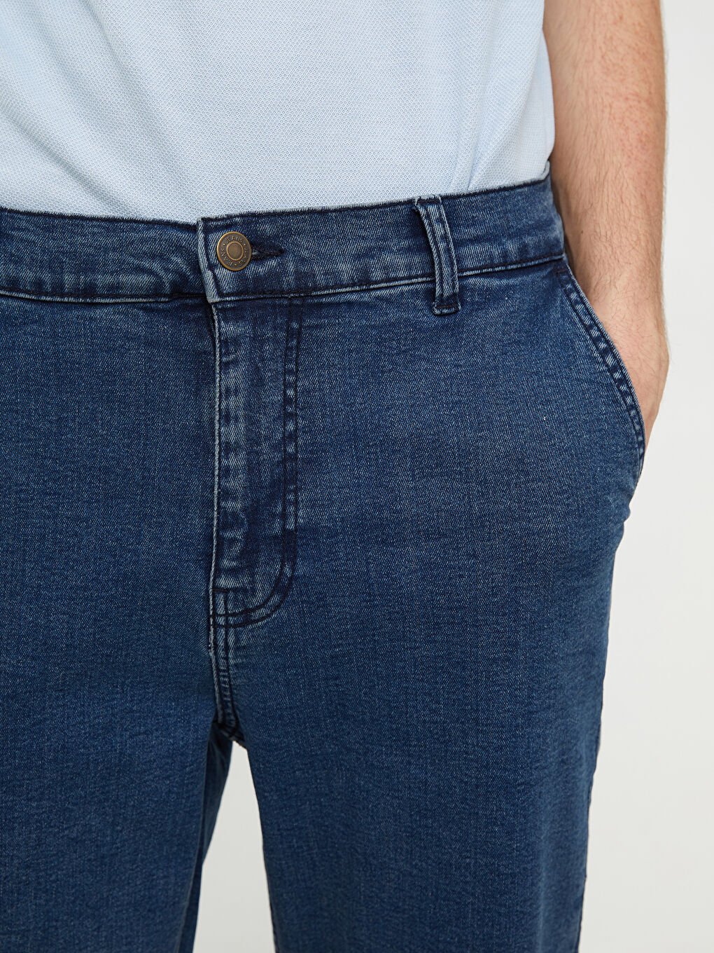 Šorts standardnog kroja za muškarce od teksasa-3