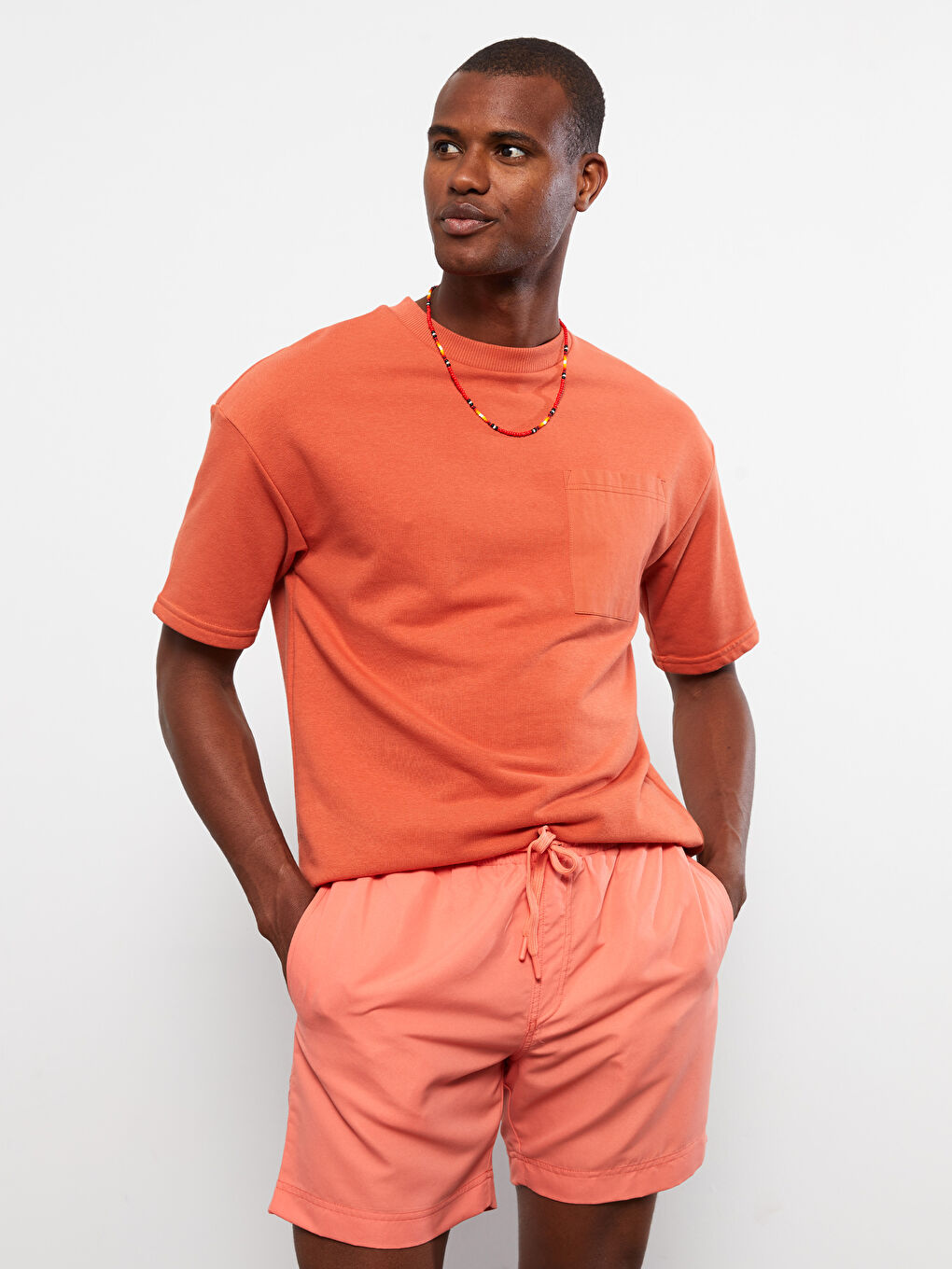 Mercan Kısa Boy Basic Erkek Deniz Şortu-3