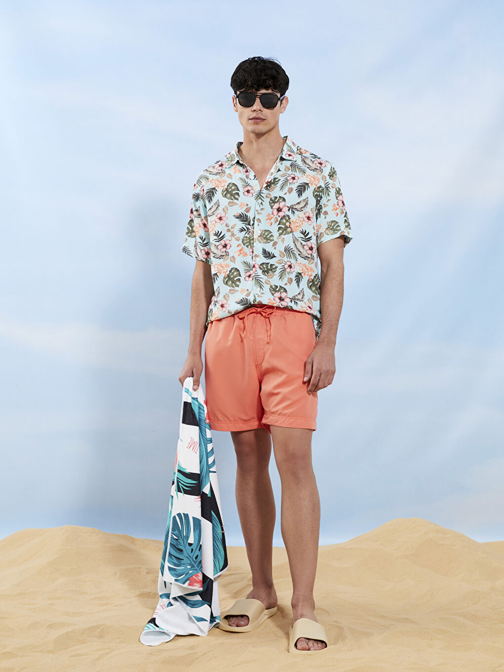 Mercan Kısa Boy Basic Erkek Deniz Şortu-2