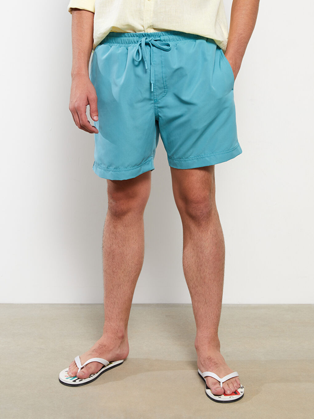 Turkuaz Kısa Boy Basic Erkek Deniz Şortu-6