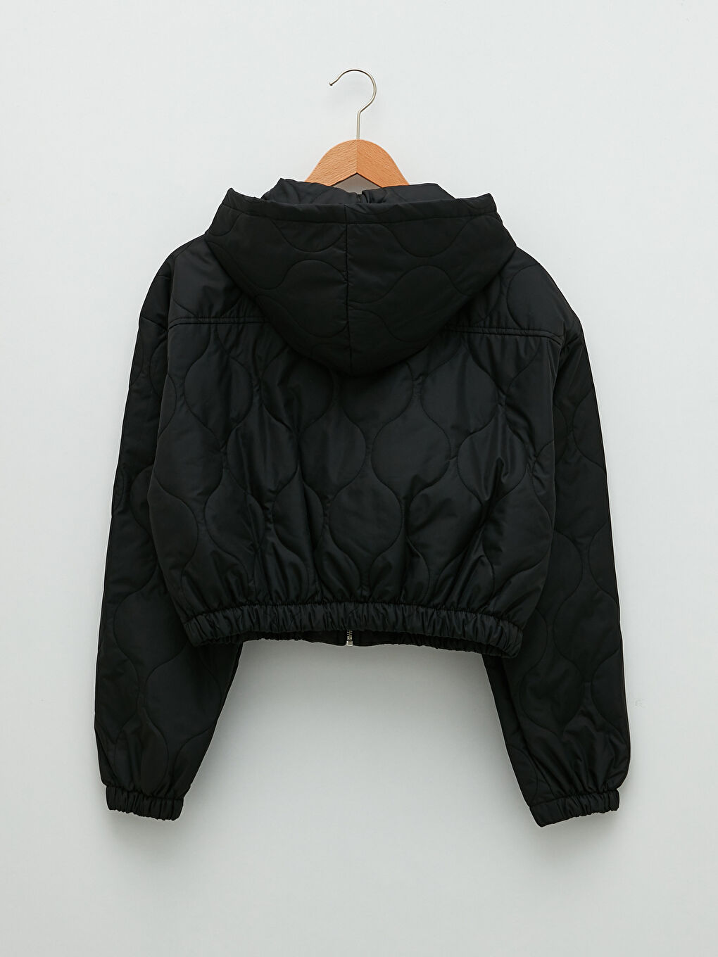 XSIDE Hooded Self Patterned Long Sleeve Women's Coat -S2BV36Z8-CVL