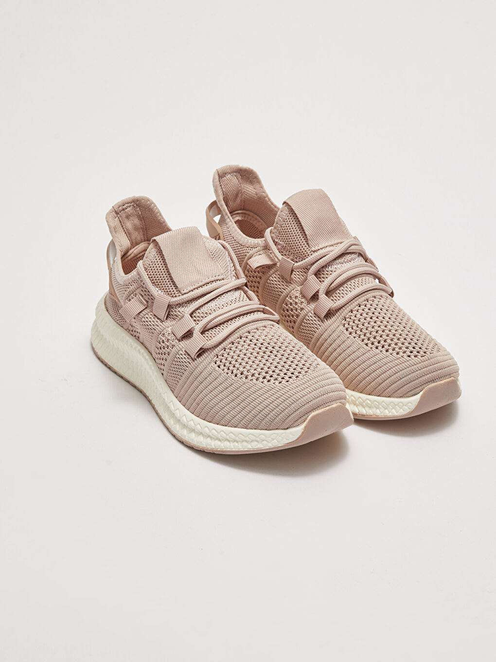 Кроссовки Женские С Деталями Из Сетчатой Ткани На Шнуровке Для Активного Спорта-1