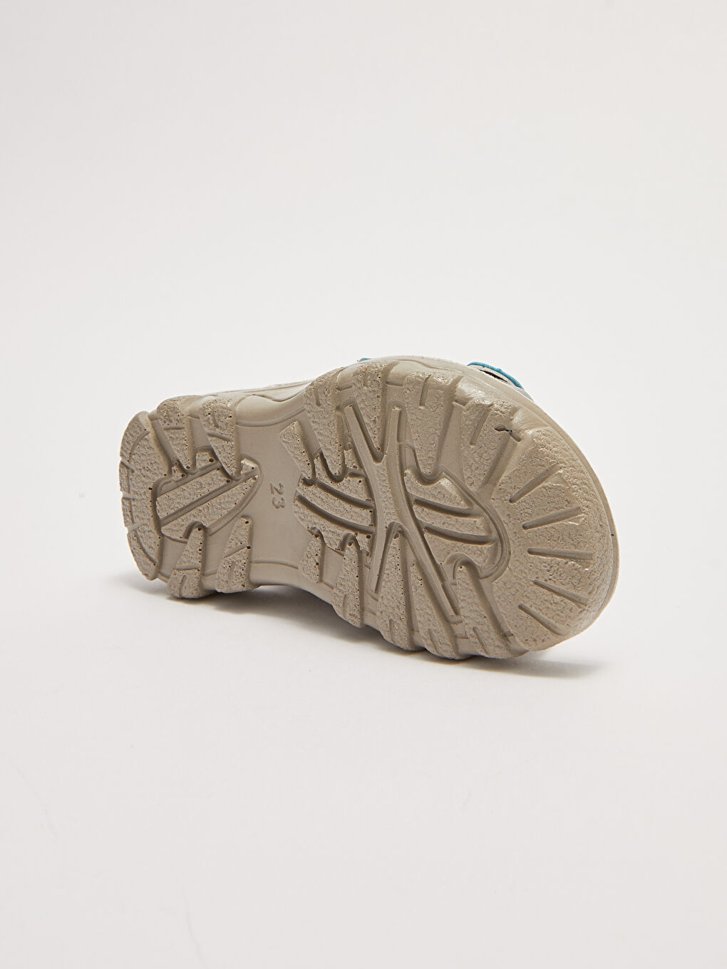 Gri Çift Bantlı Cırt Cırtlı Erkek Bebek Sandalet-3