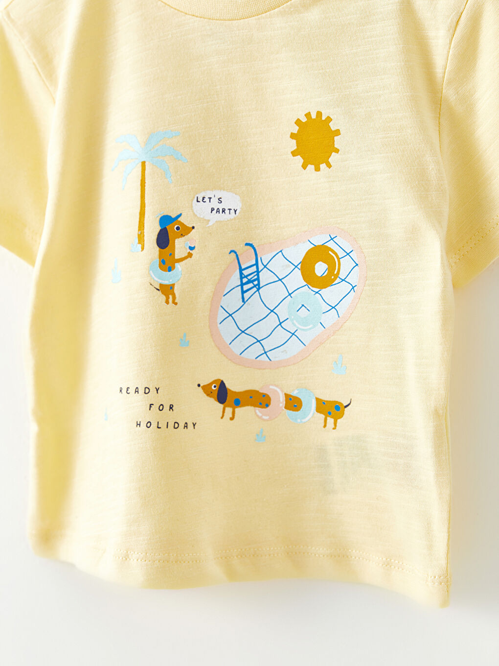 Crew Neck Short Sleeve Printed Cotton Baby Boy T-Shirt 2 Pieces-2