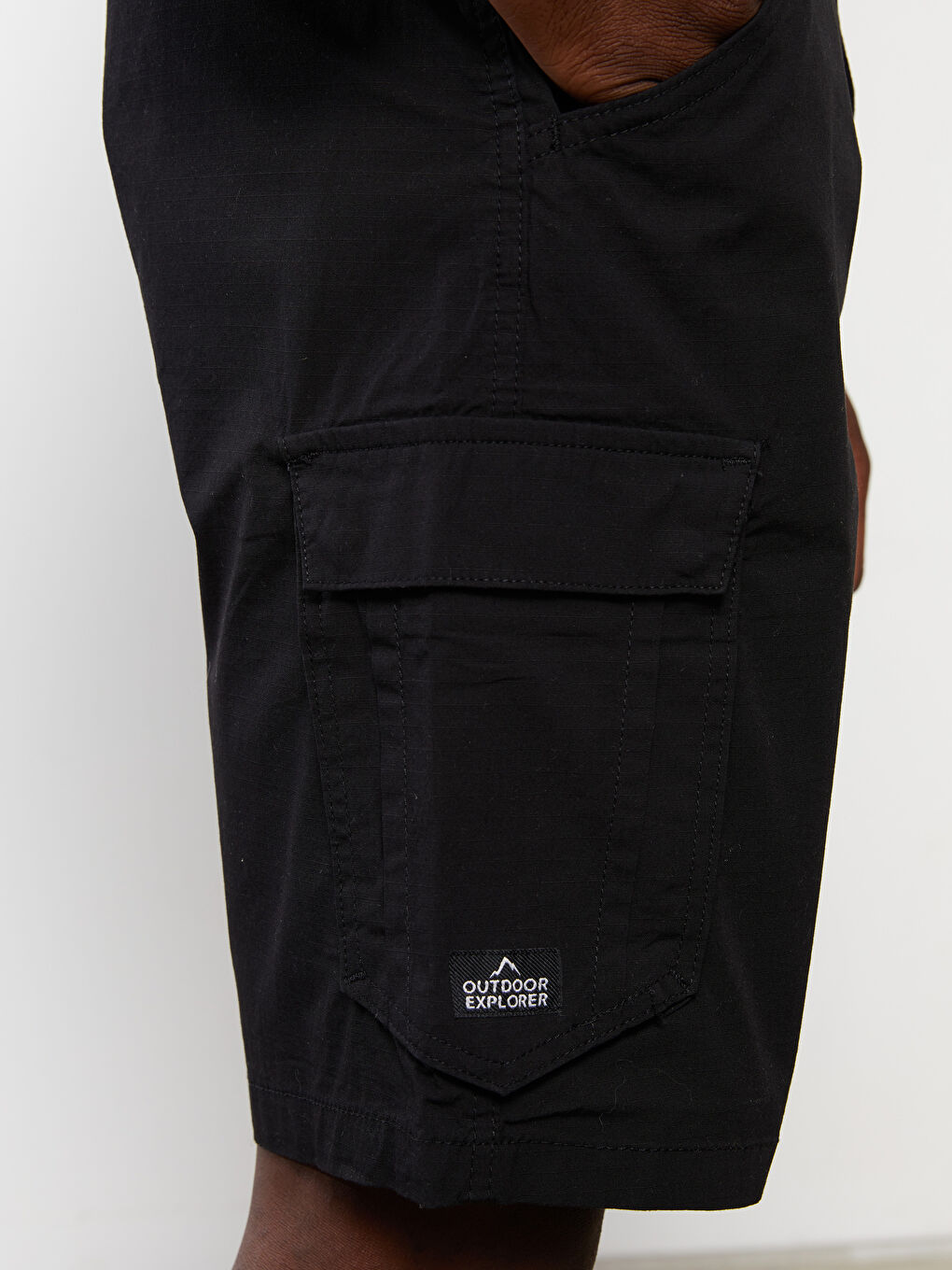 LCW OUTDOOR Siyah Standart Kalıp Erkek Kargo Şort - 4