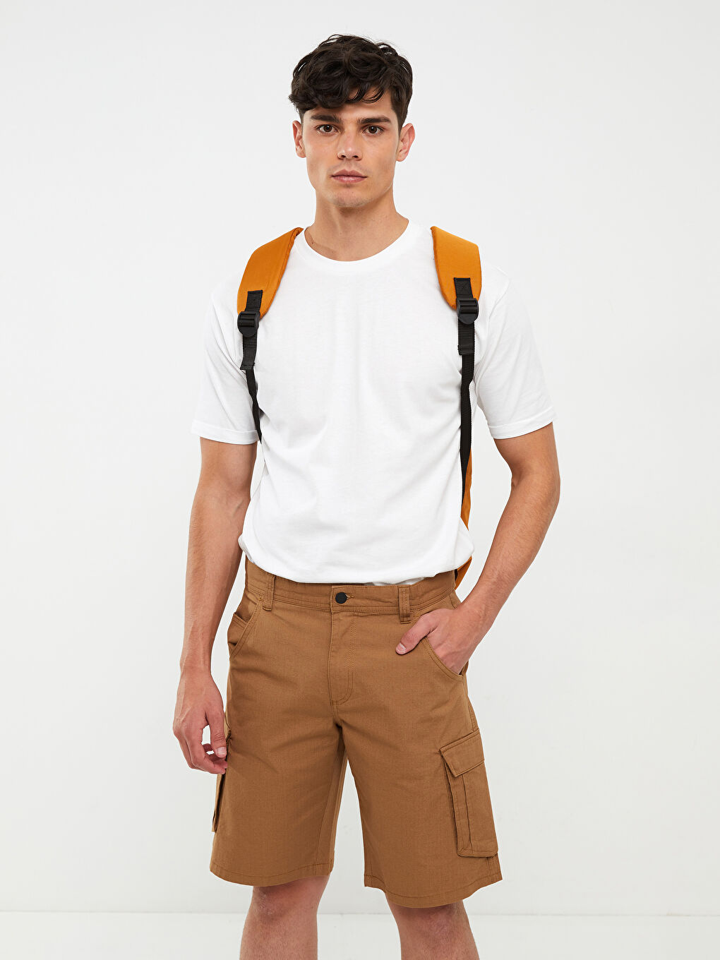 LCW OUTDOOR Kahverengi Standart Kalıp Erkek Kargo Şort