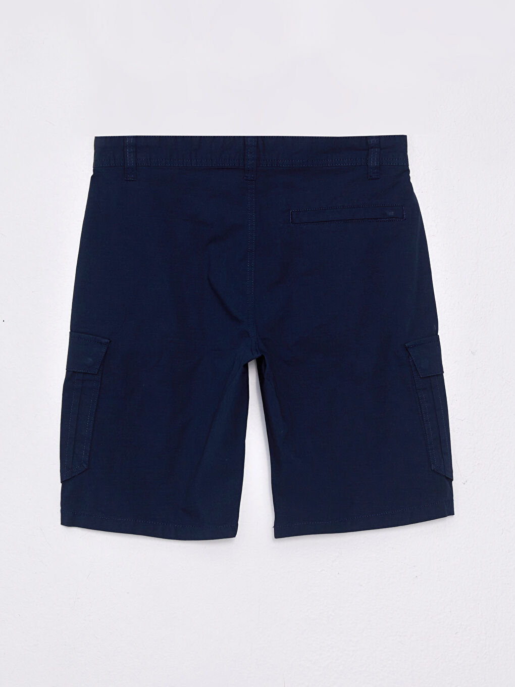 Lacivert Standart Kalıp Erkek Kargo Şort-6