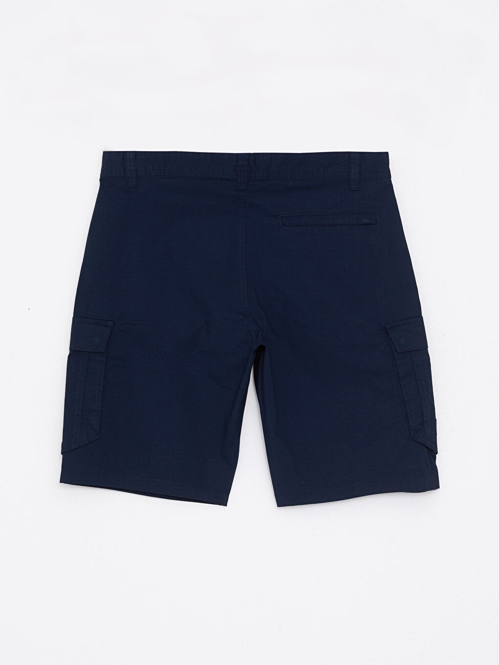 Lacivert Standart Kalıp Erkek Kargo Şort-6