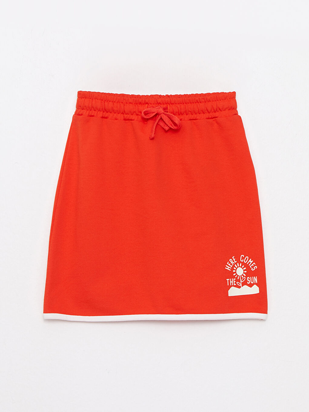 Elastic Waist Printed Girl Skirt-2