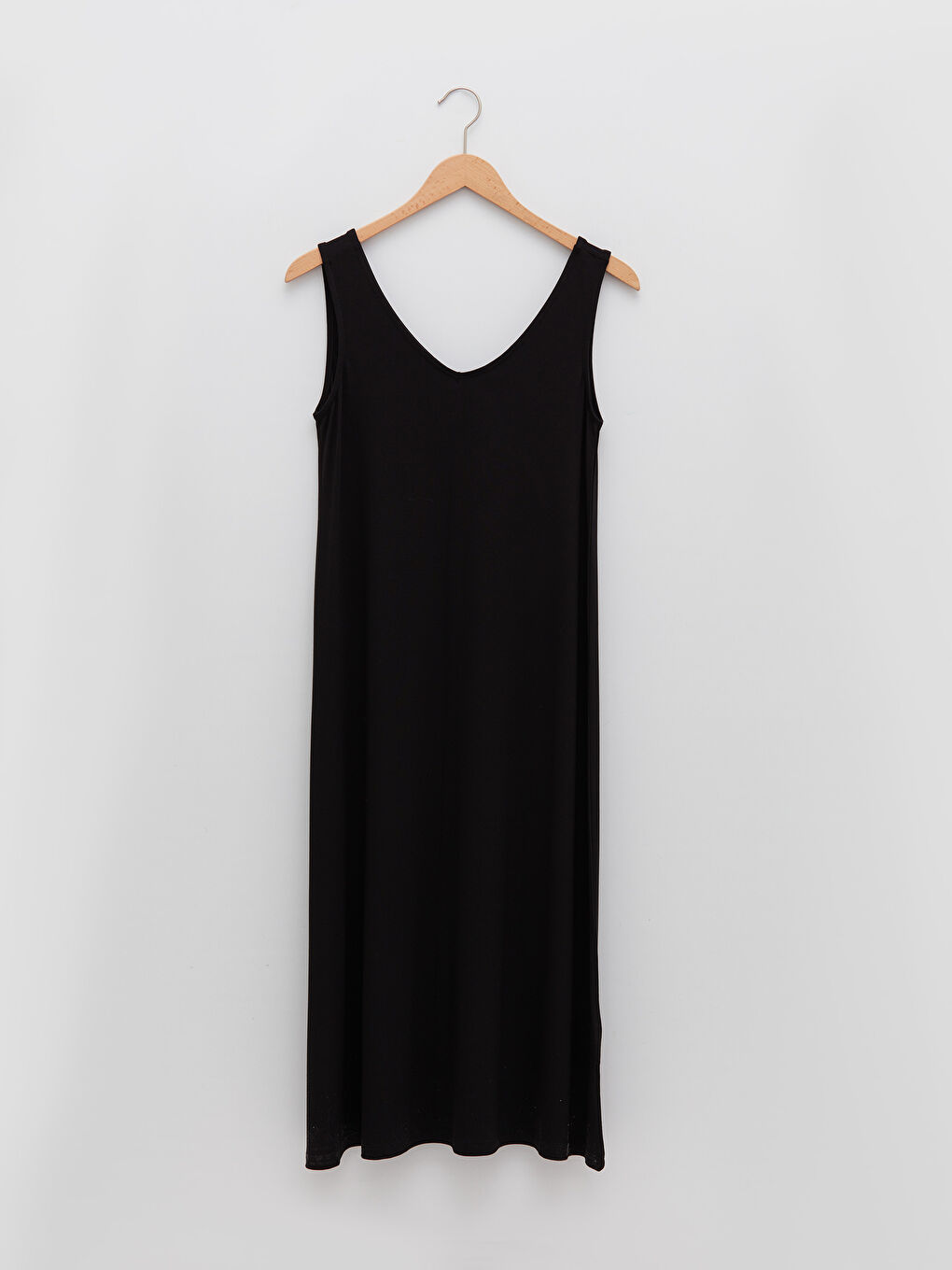 Rochie Dreaptă Fără Mâneci cu Decolteu în V pentru Femei-5