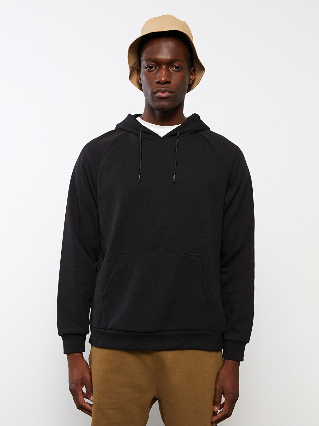 LCW OUTDOOR Siyah Uzun Kollu Erkek Hoodie