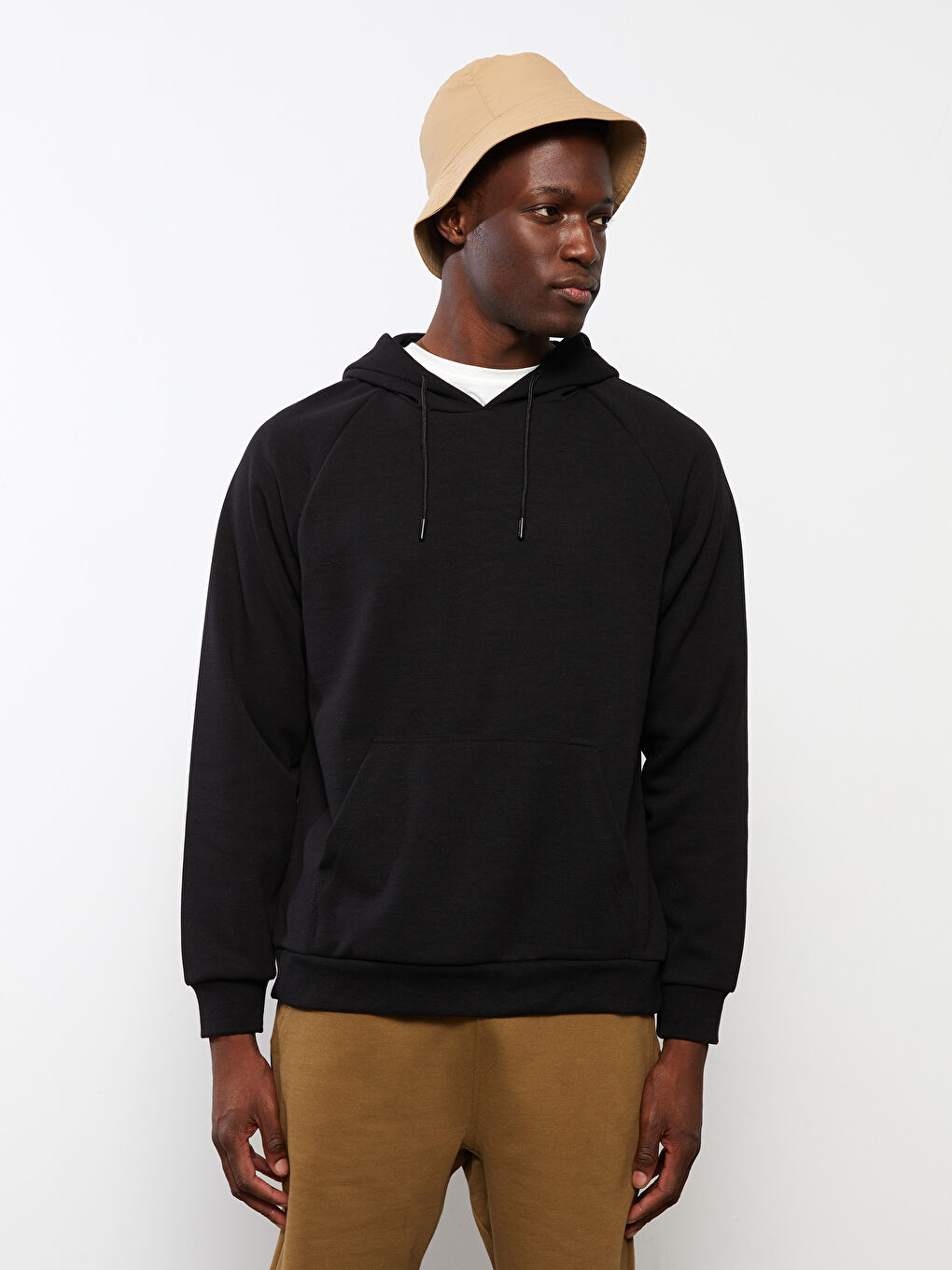 LCW OUTDOOR Siyah Uzun Kollu Erkek Hoodie - 1