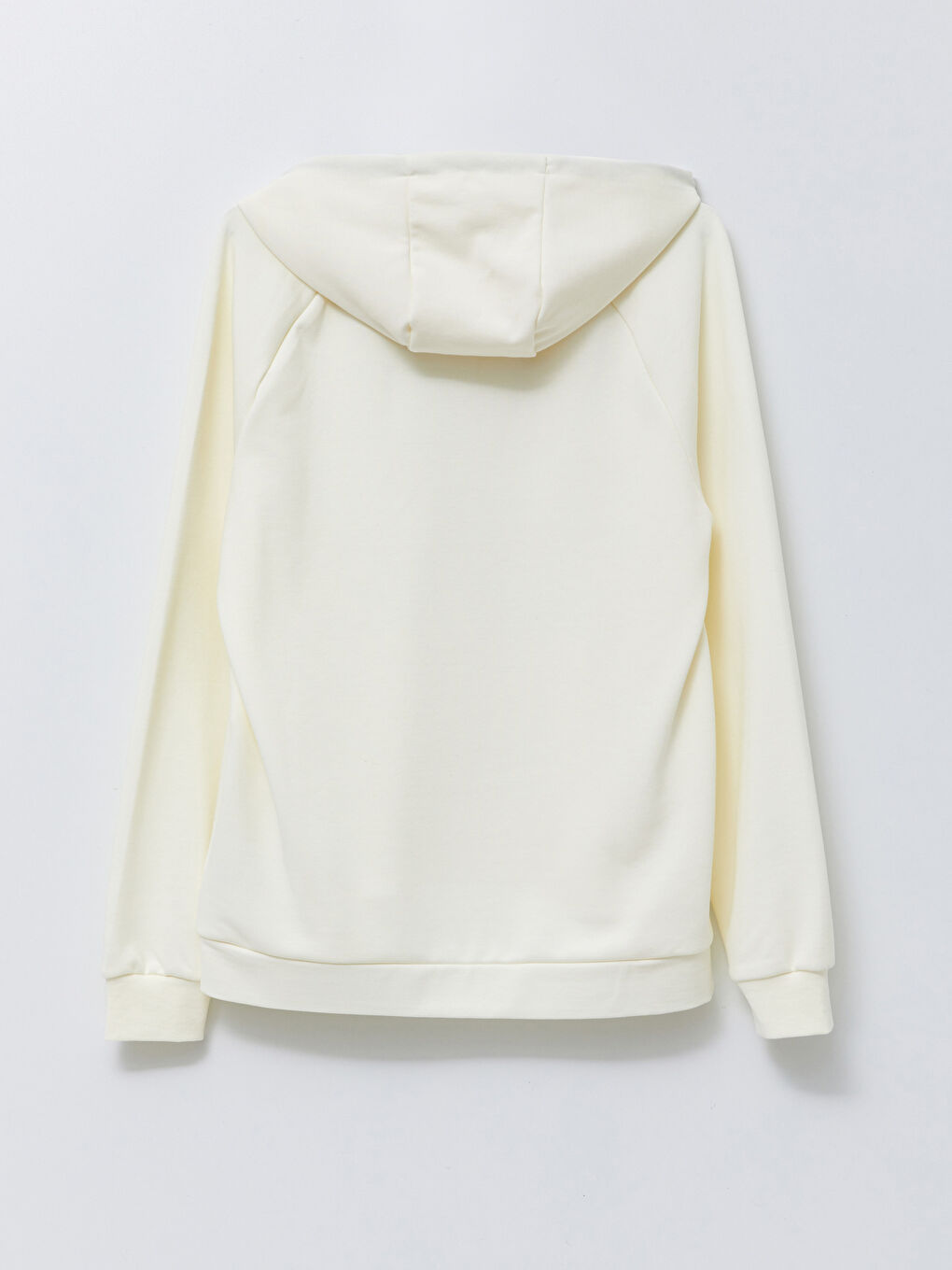 Ekru Uzun Kollu Erkek Hoodie-6