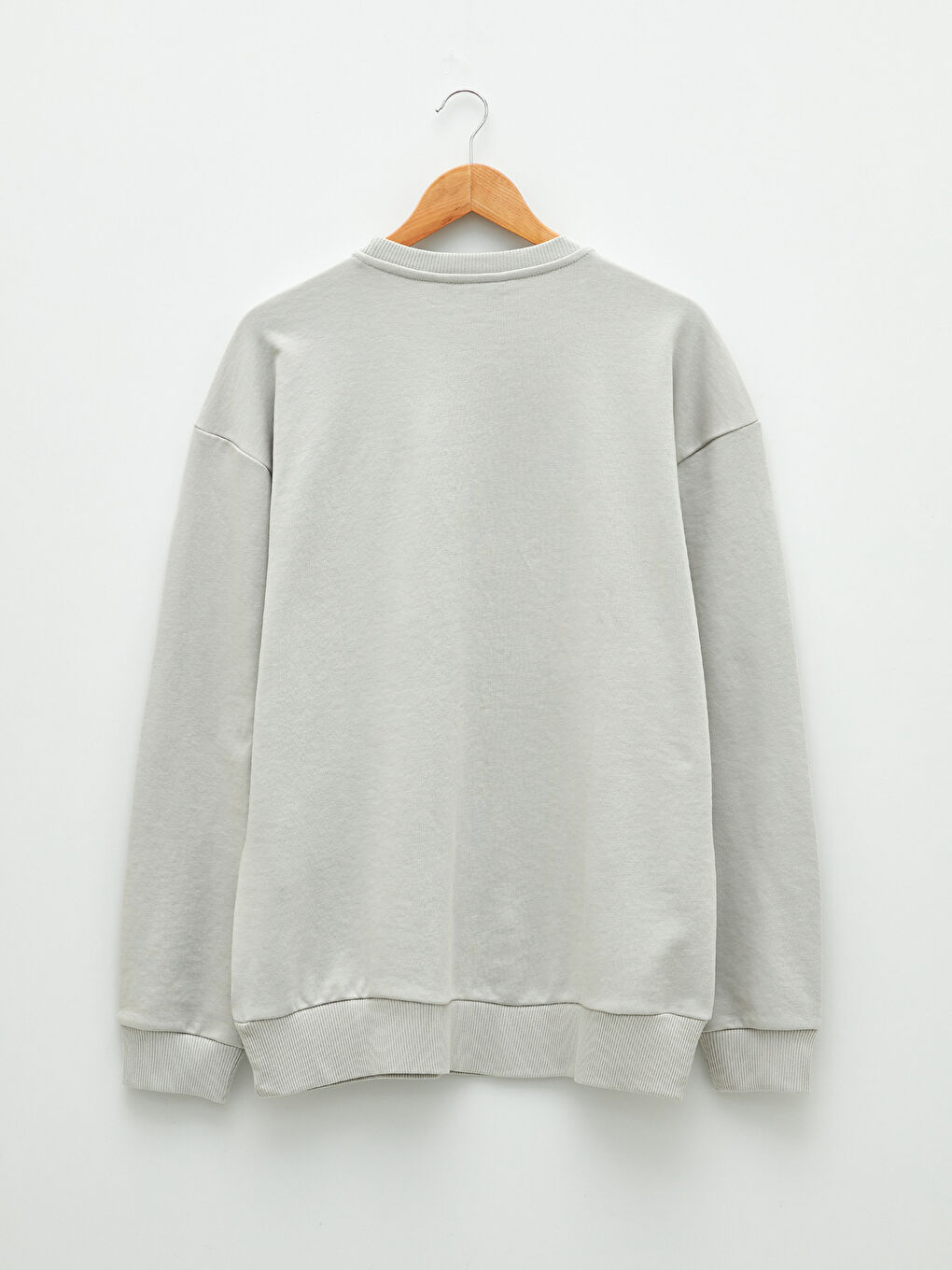 Oversize Crew Neck Long Sleeve Printed Men's Sweatshirt-6