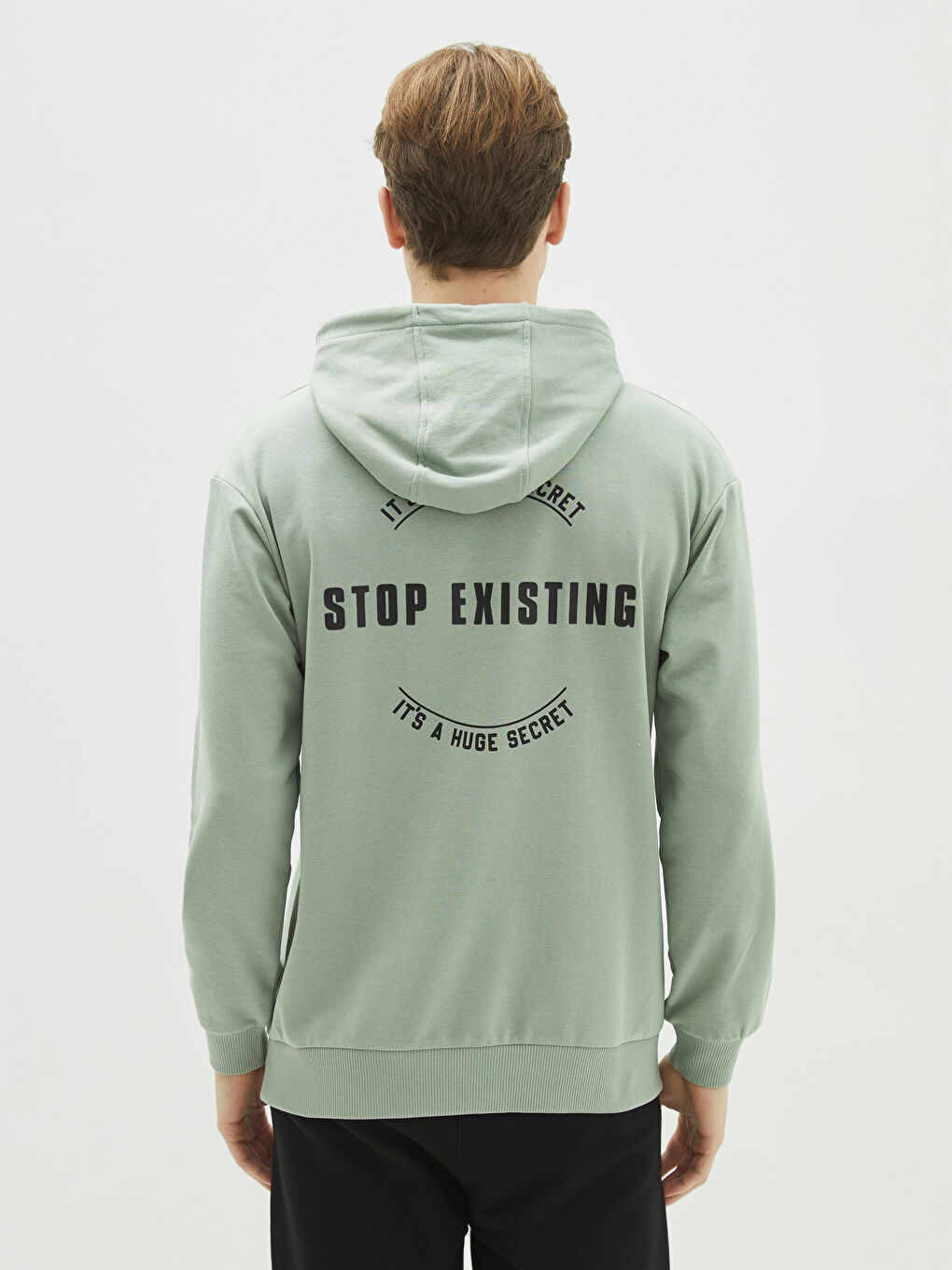 Long Sleeve Printed Men's Hoodie-4