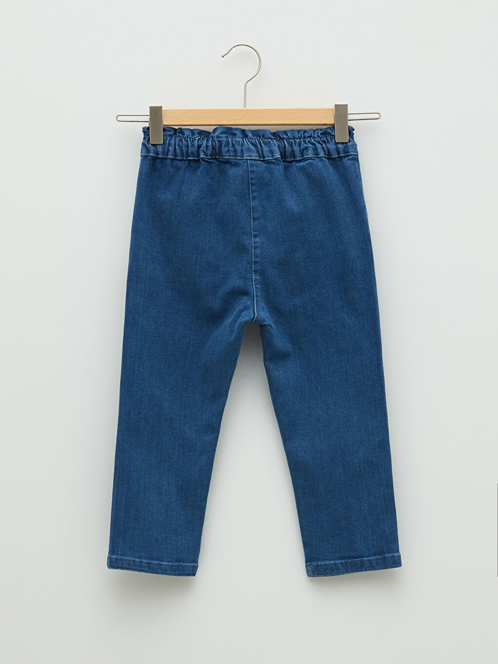 Elasticated Waist Basic Baby Girls' Jeans-3