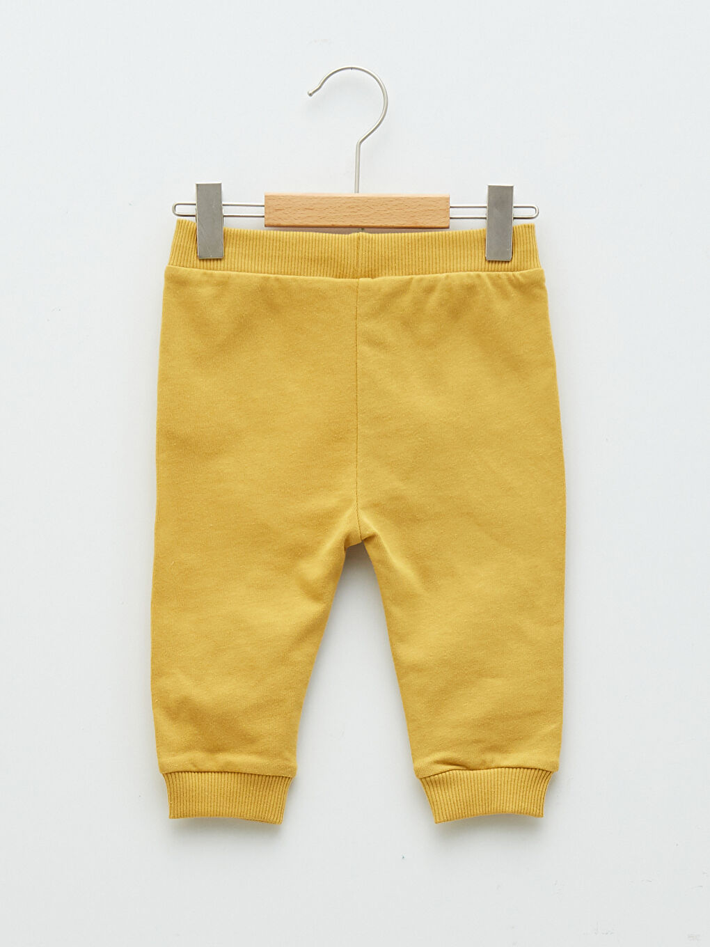 Sarı Beli Lastikli Basic Pamuklu Erkek Bebek Pantolon 2'li-3