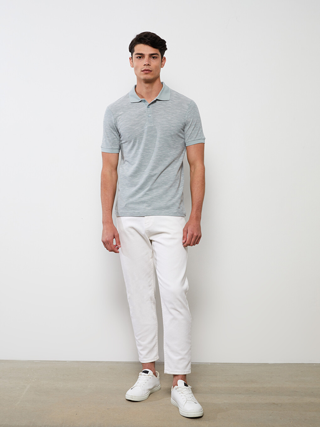T-shirt Homme Col Polo Manches Courtes-2