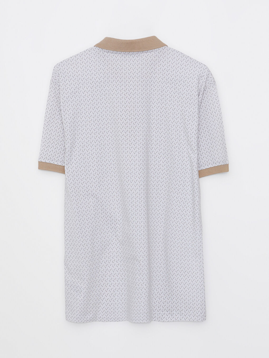 Polo Neck Short Sleeve Patterned Jersey Men's T-Shirt-6