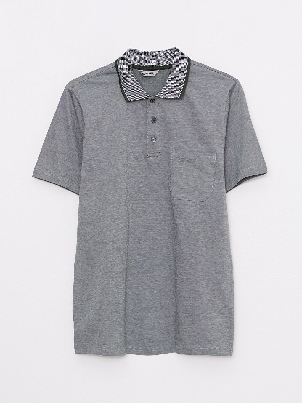 LC Waikiki Mercerized Polo Neck Short Sleeve Men's T-Shirt -S2CA22Z8-GMV