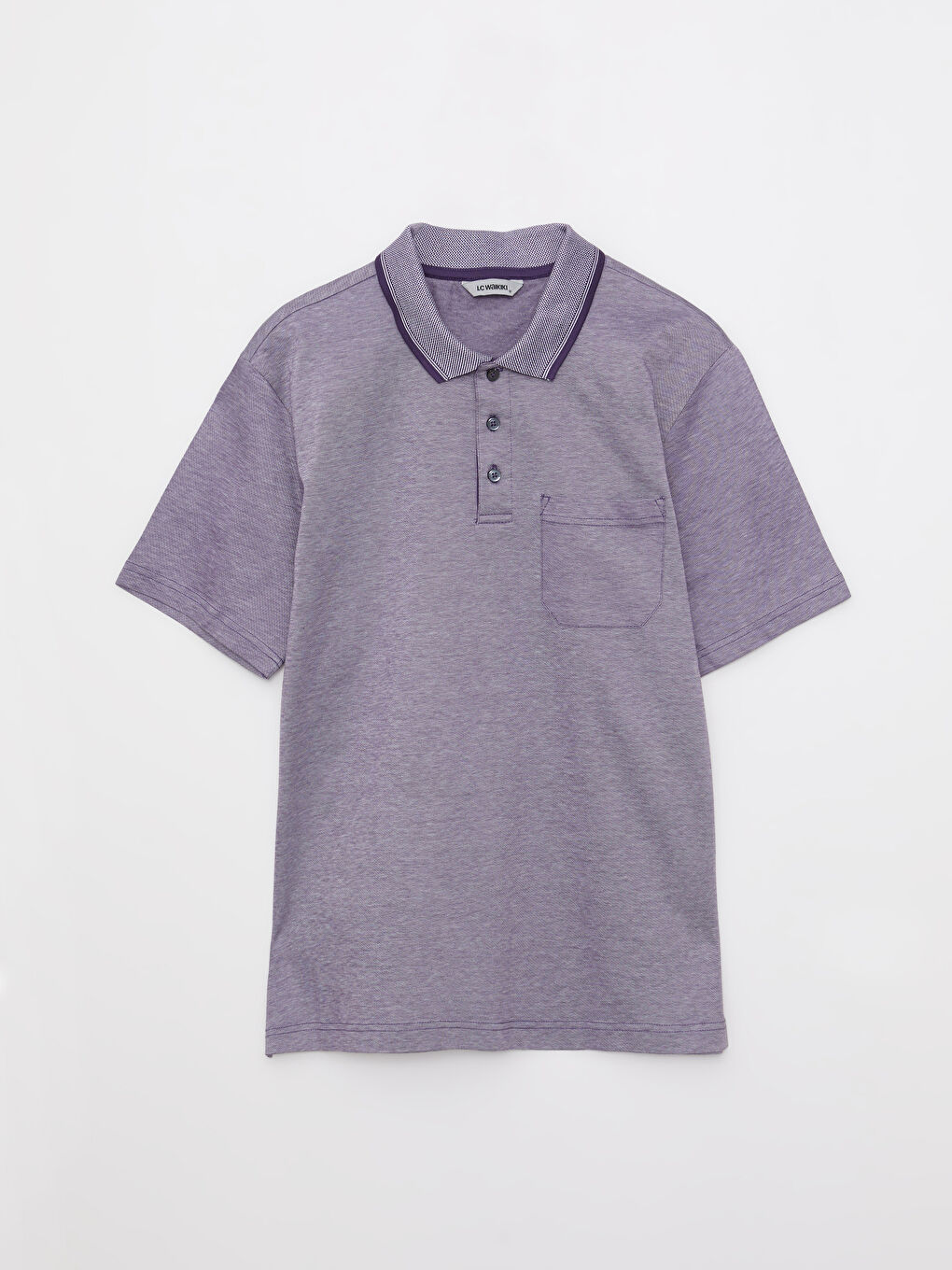 LCWAIKIKI Classic Mercerisierte Rollkragen Kurzarm Herren T-Shirt -S2CA22Z8-PUW