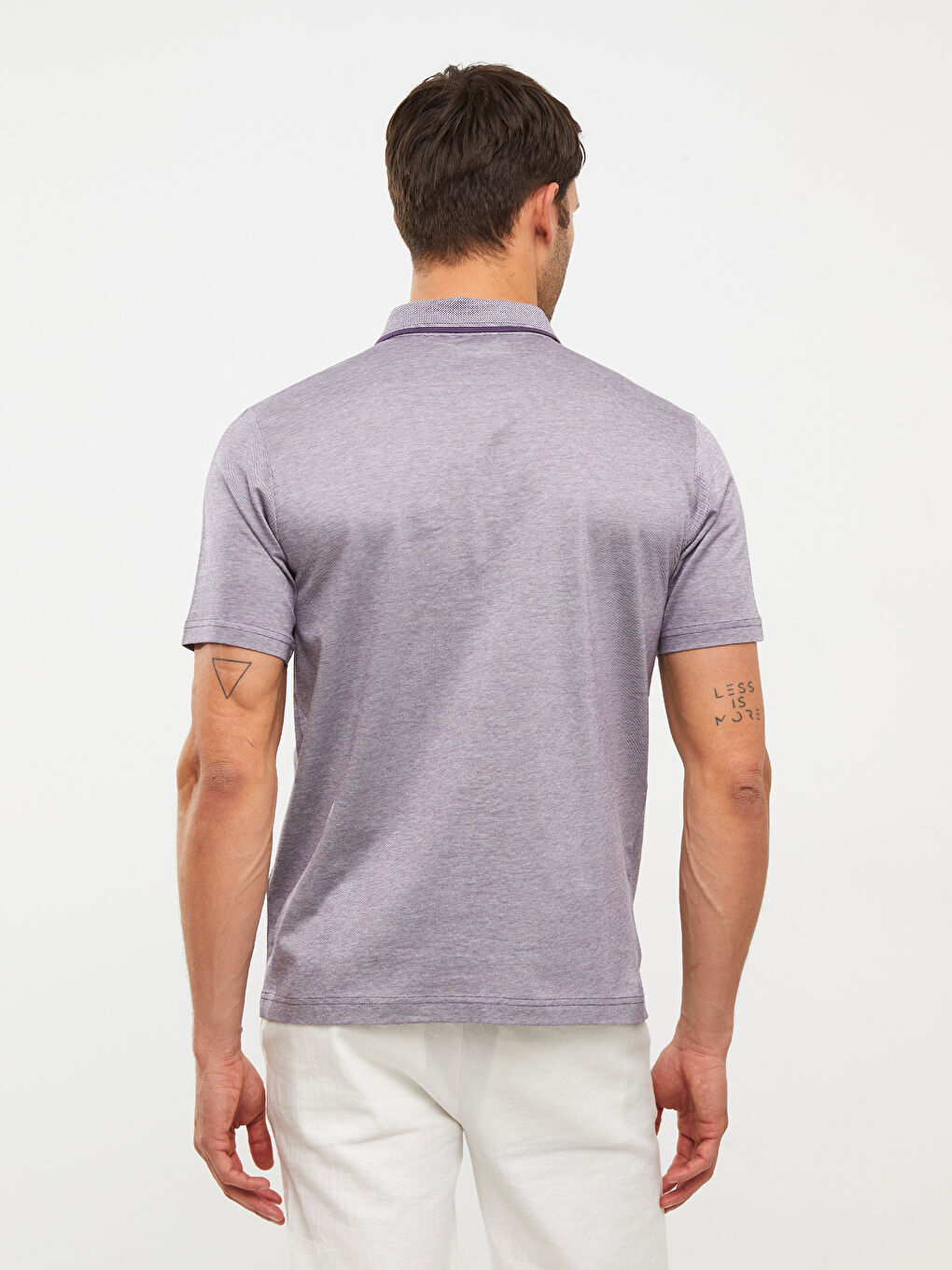LCWAIKIKI Classic Mercerisierte Rollkragen Kurzarm Herren T-Shirt -S2CA22Z8-PUW
