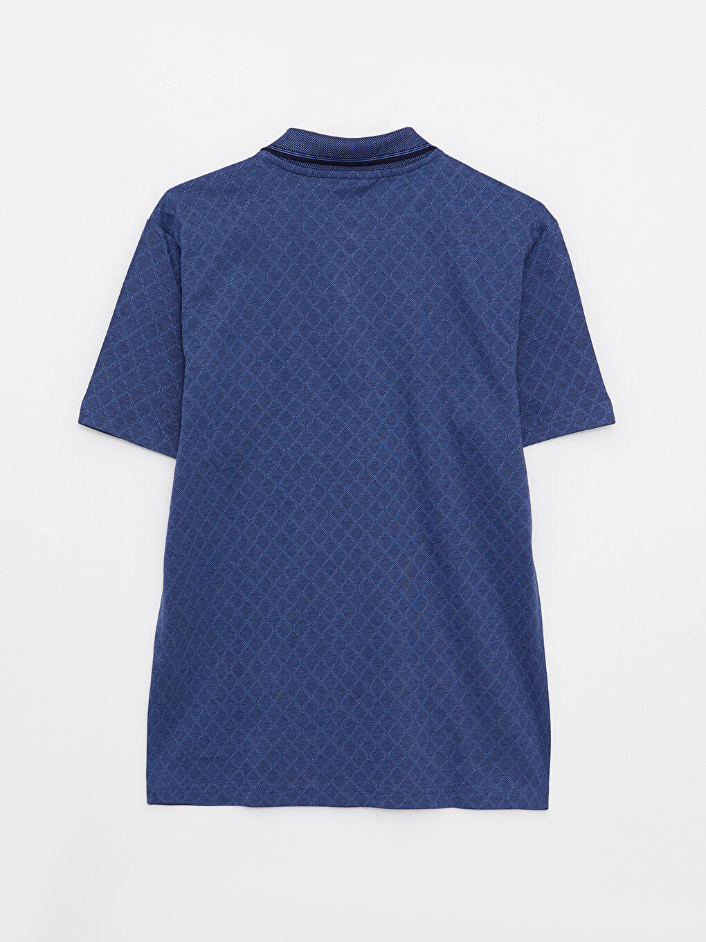 Mercerized Polo Neck Short Sleeve Men's T-Shirt-6