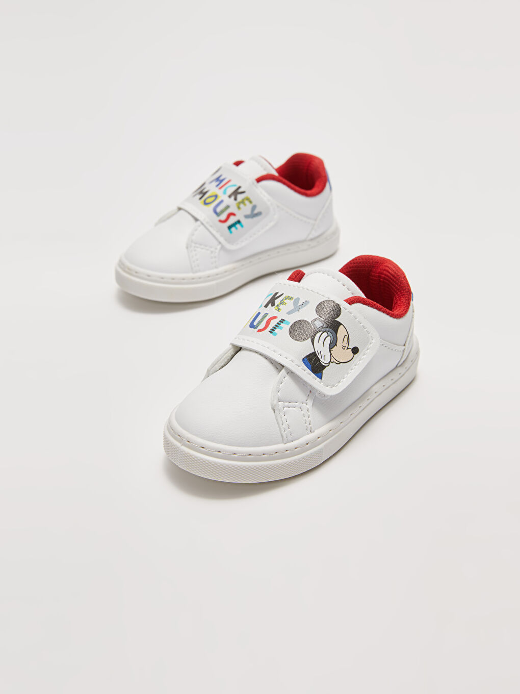 Baskets Licenciées Mickey Mouse à Fermeture Velcro pour Garçon Bébé-3