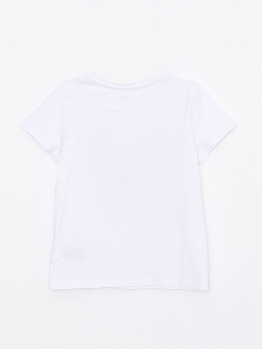 Crew Neck Embroidery Detailed Short Sleeve Cotton Girls T-Shirt-1