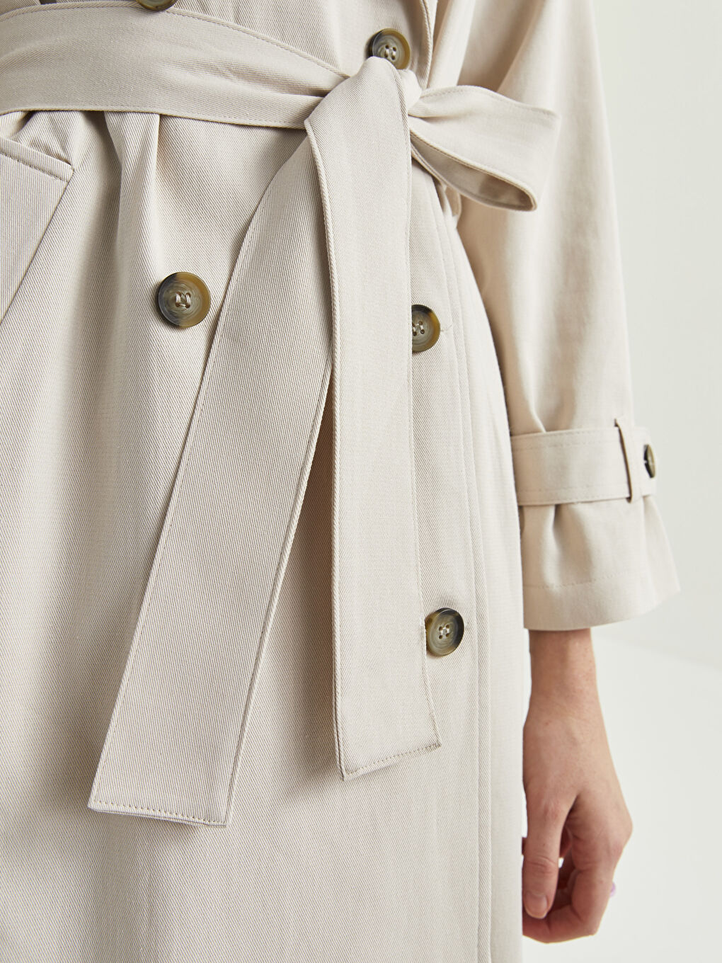 XSIDE Jackenkragen Regulär Langarm Trenchcoat für Damen -S2CA58Z8-SAW