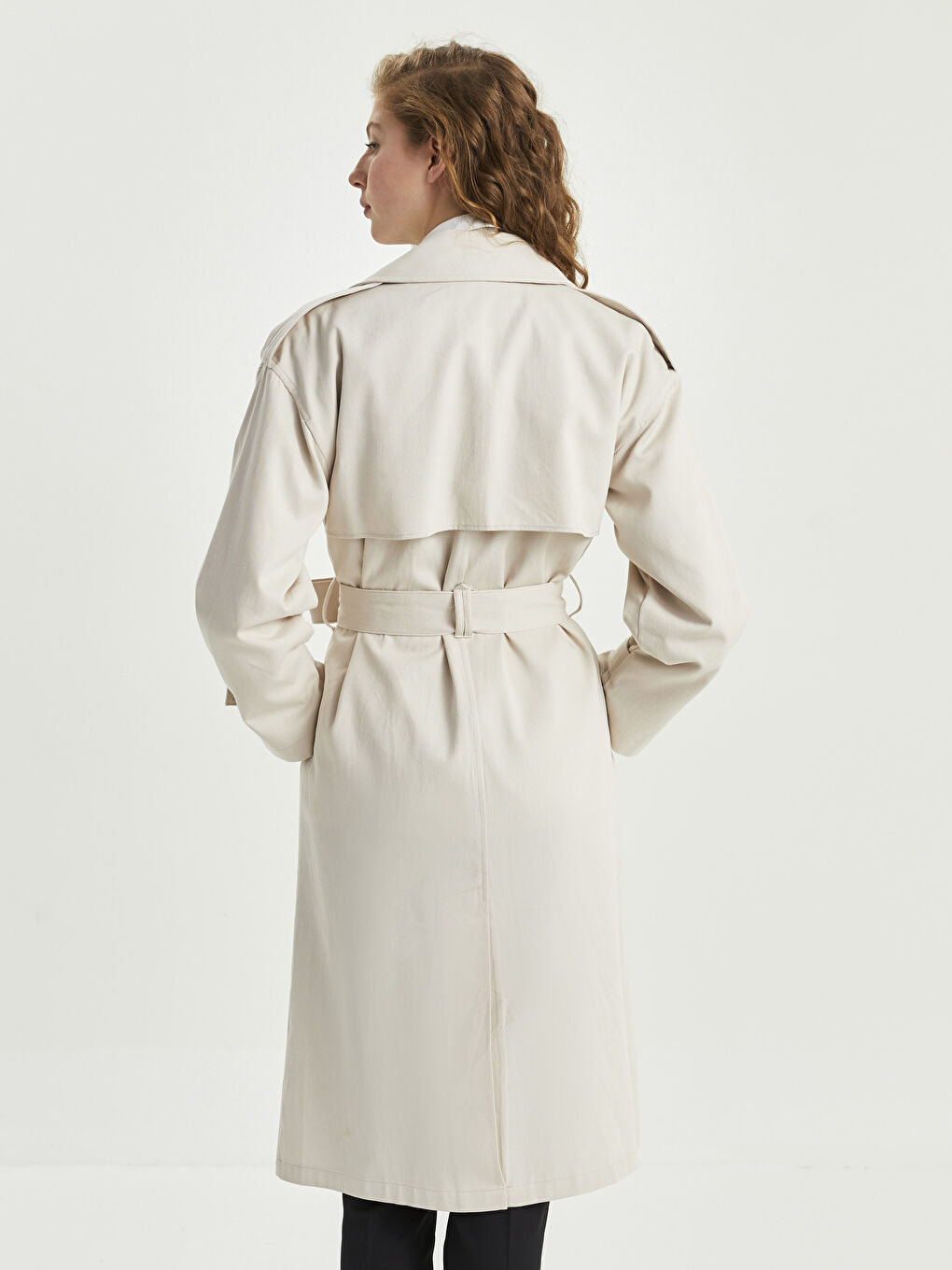 XSIDE Jackenkragen Regulär Langarm Trenchcoat für Damen -S2CA58Z8-SAW