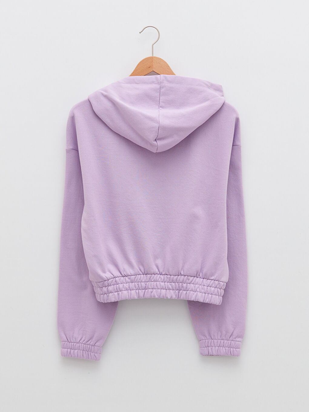 LCW Vision Schlichtes Langarm-Kapuzensweatshirt für Damen -S2CA75Z8-G3W