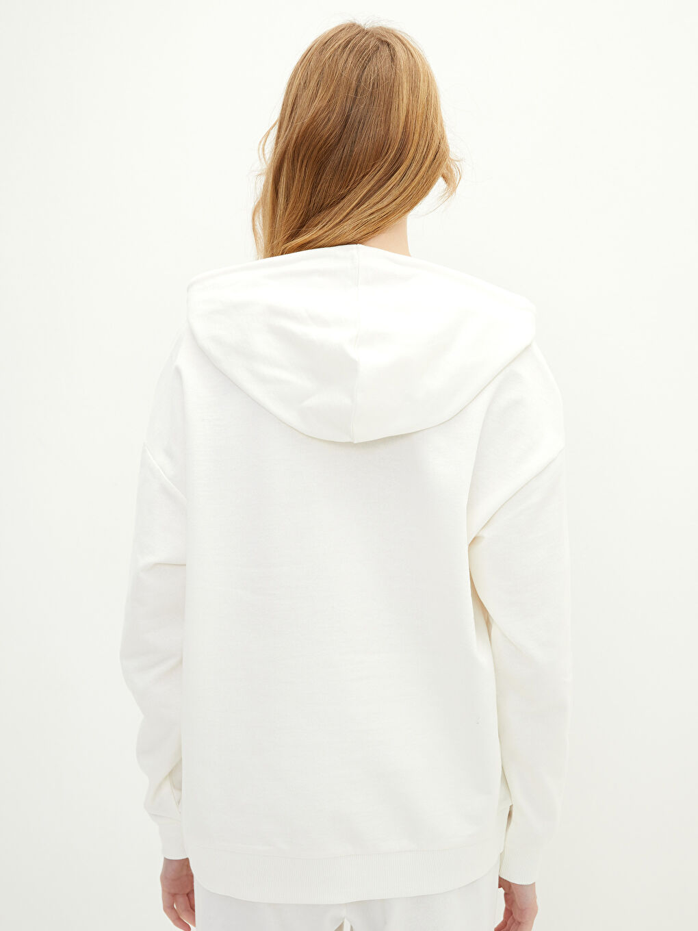 هودي كم طويل مطبوع للسيدات-7