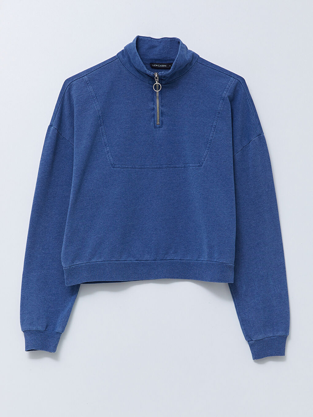 Hanorac cu Guler Înalt și Mânecă Lungă pentru Femei-5