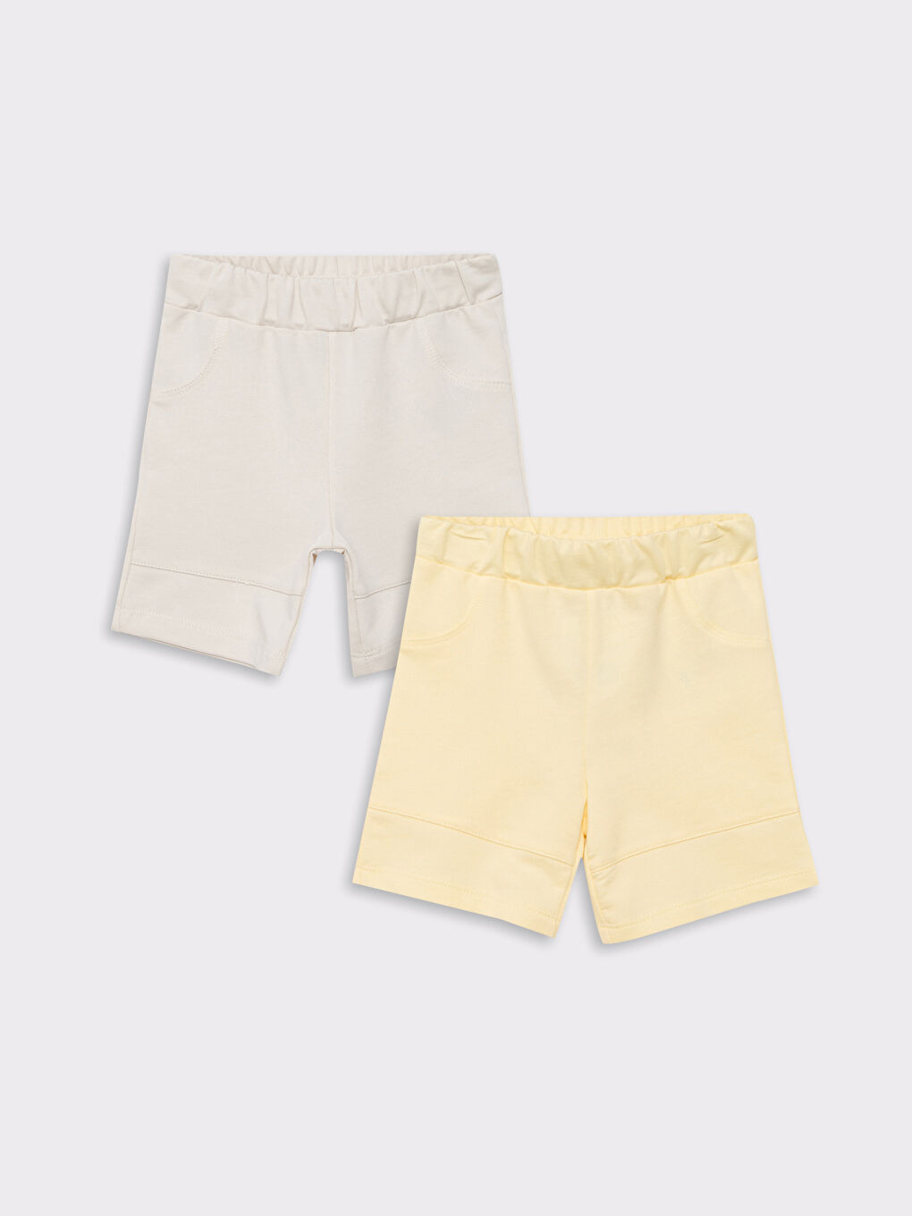 LCW baby Elasticated Waist Baby Boys' Shorts 2 Pack -S2CA99Z1-FRS