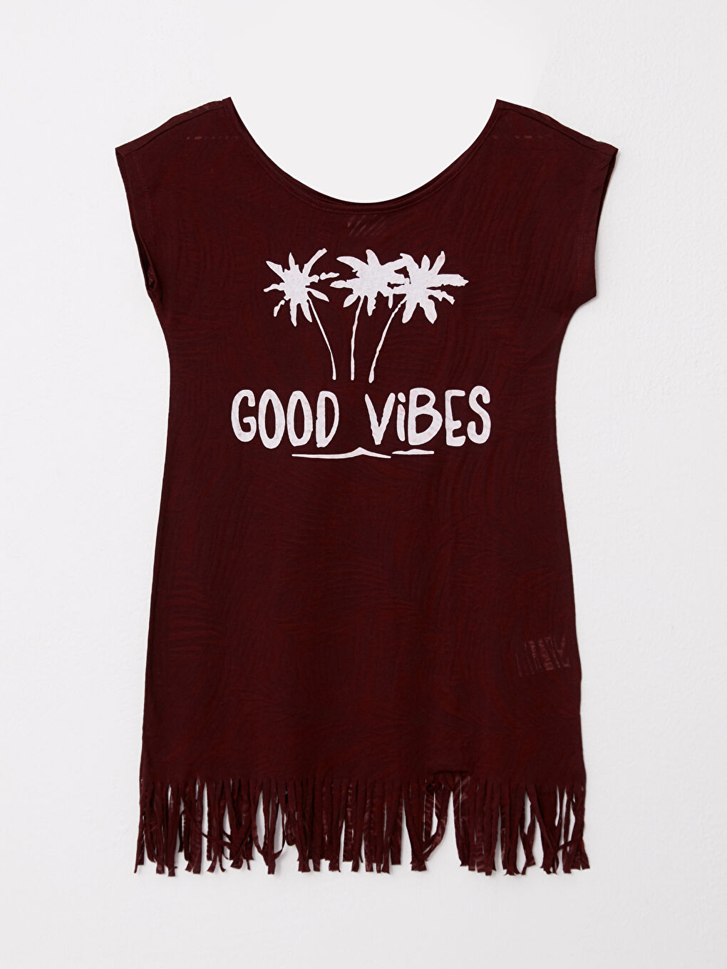 Crew Neck Printed Short Sleeve Women's Beach Dress -S2CB21Z8-HQT