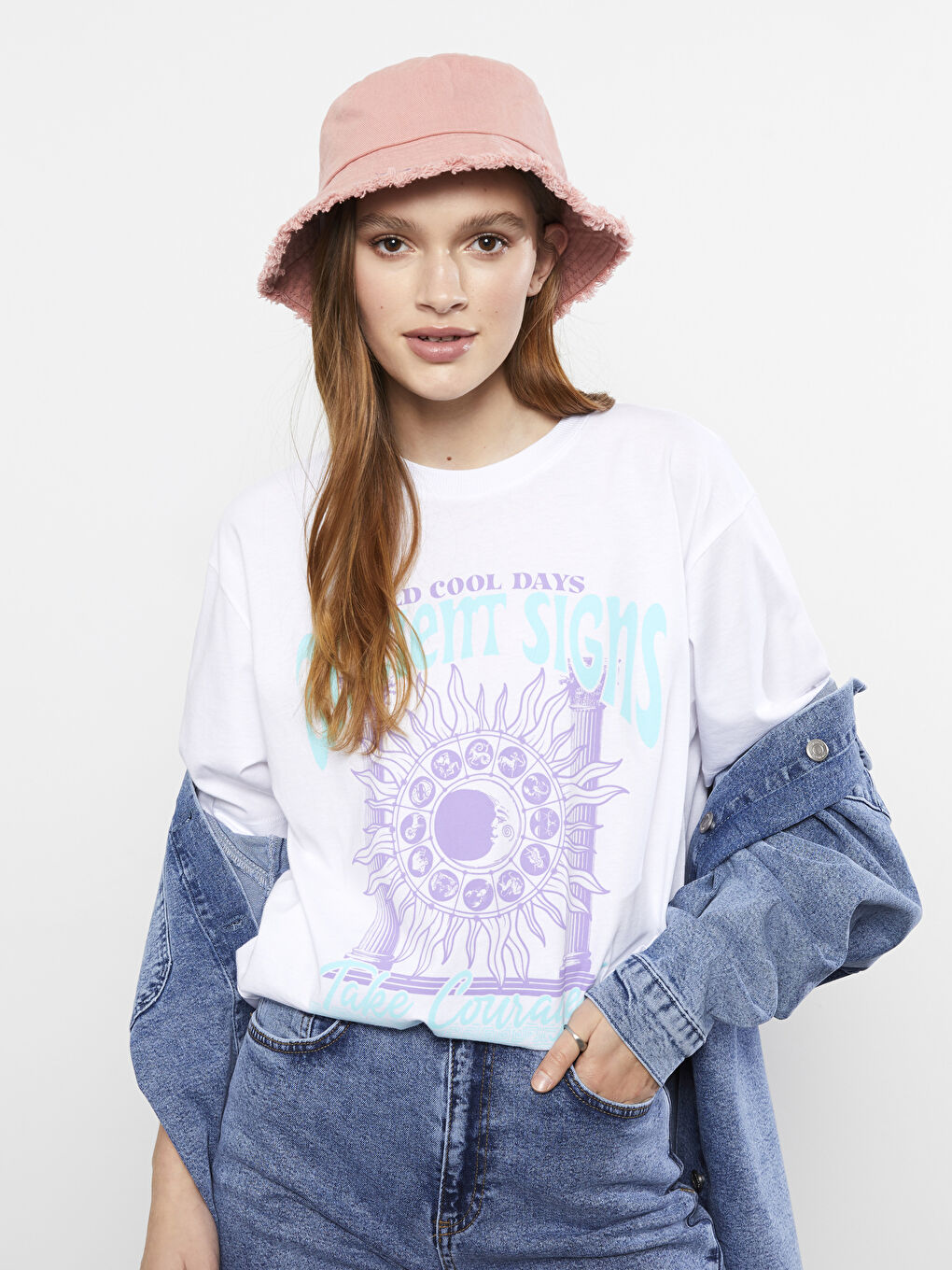 Crew Neck Printed Short Sleeve Cotton Women's T-shirt