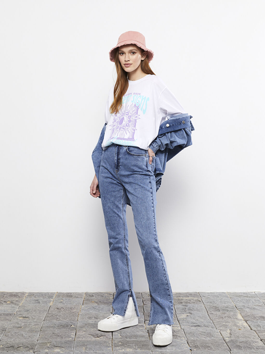 Crew Neck Printed Short Sleeve Cotton Women's T-shirt-2